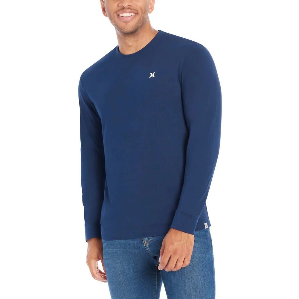 NEW Hurley men's long sleeve Casual Graphic Logo Young Surfer T-shirt Shirt Tee
